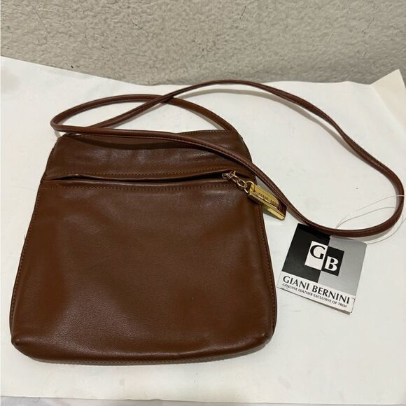 Giani Bernini Brown Leather handbag New - Picture 2 of 9